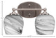 Capri 2-Light Bath Bar, Brushed Nickel/Onyx Swirl