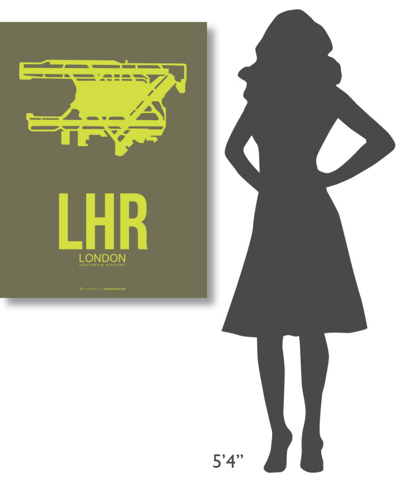 "LHR London Poster 3" Fine Art Print