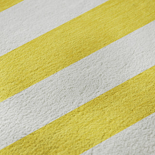 Premium Machine Washable Mayfield AMF528 Yellow 2'3" x 7'6" Runner Rug