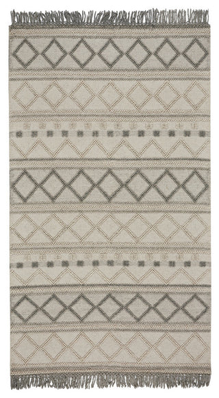 Darius Rectangle Hand Woven Area Rug, Fog, 8'x11'