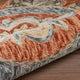 6??Round Orange Scalloped Edge Area Rug