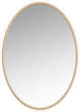 Sandy Gold Framed oval mirror