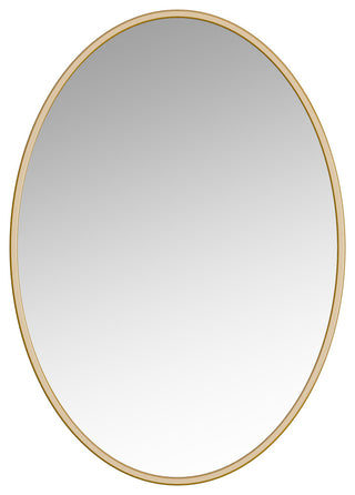 Sandy Gold Framed oval mirror