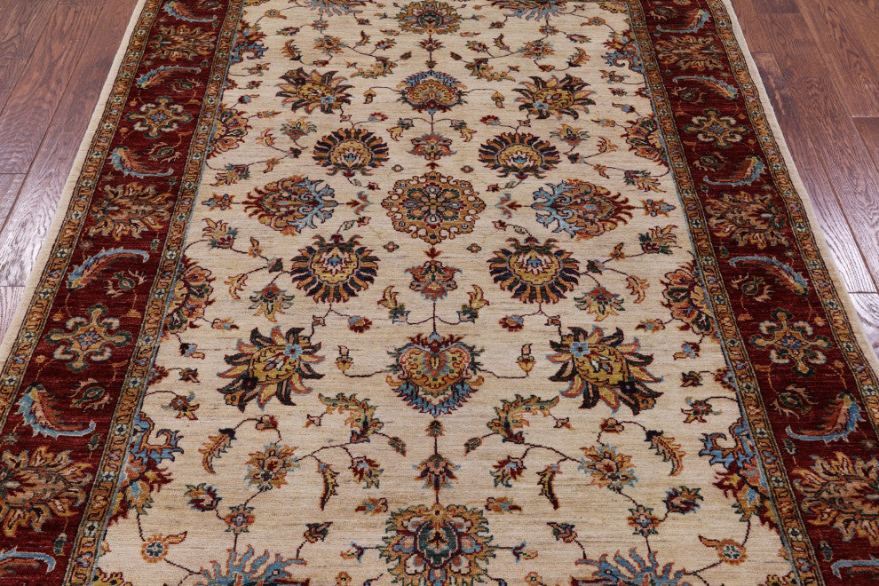 5' 9" X 7' 10" Persian Tabriz Handmade Wool Rug Q10010
