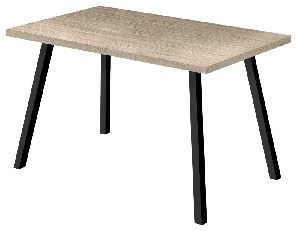 Dining Table, 60" Rectangular, Kitchen, Dining Room, Metal, Laminate