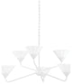 6 Light Chandelier, White