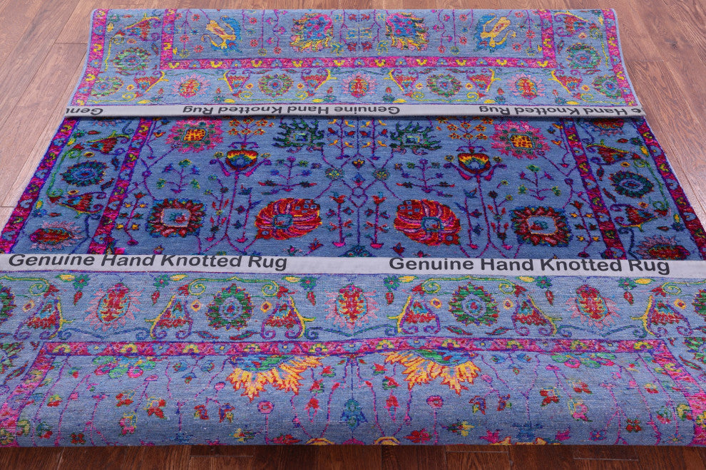 Wool & Silk Persian Handmade Rug 6' 0" X 9' 1" - Q15981