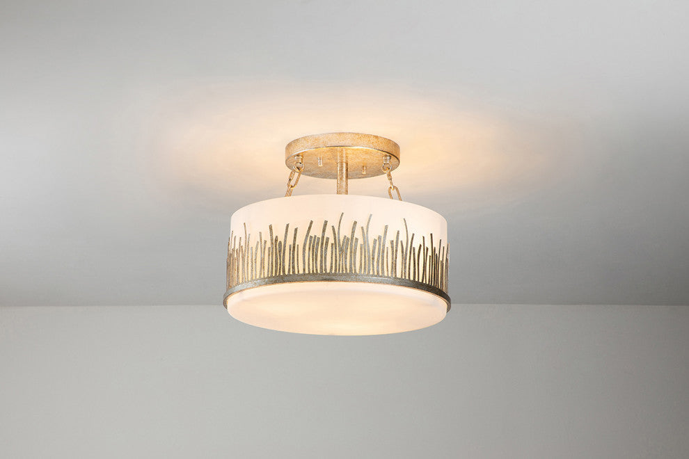 Sawgrass Semi-flush Light in Silver