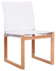 Tulum Waterproof Fabric Mesh Outdoor Patio Dining Side Chair, Off White, Side Chair