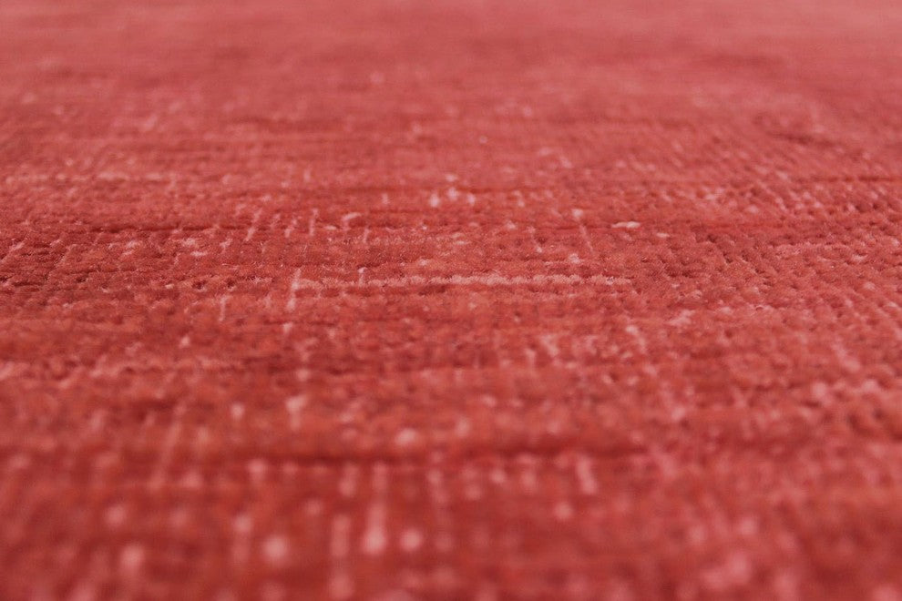 Overdyed Ahyan Rust/Rust Rug, 4'3x5'9"
