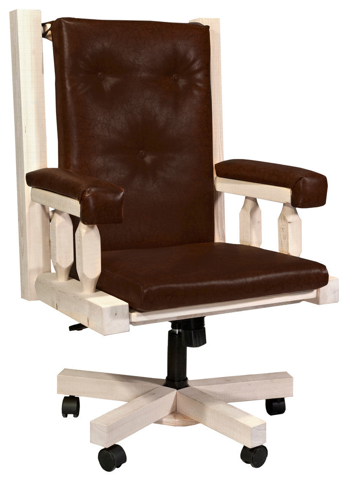 Homestead Collection Upholstered Office Chair, Ready to Finish