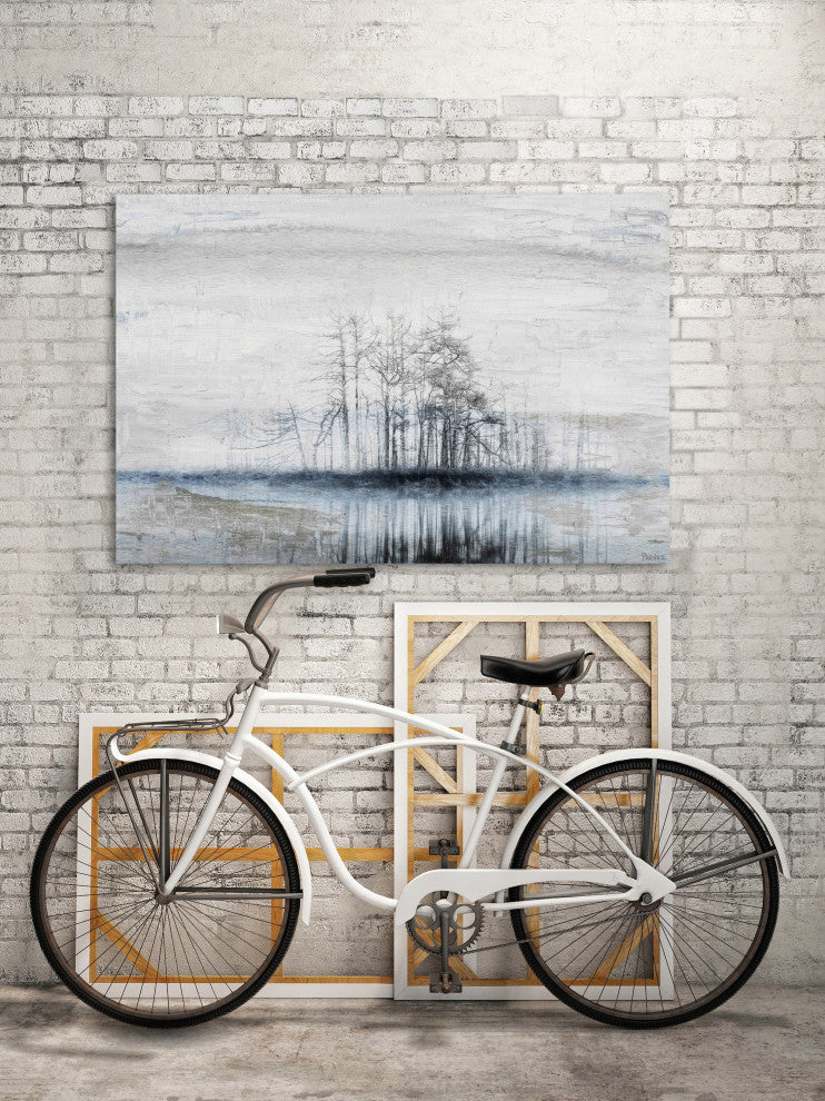 "Tree Island" Painting Print on Wrapped Canvas, 18"x12"