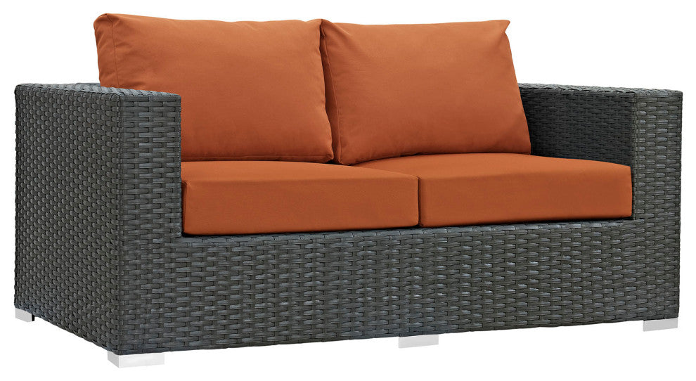 Canvas Tuscan Sojourn 5-Piece Outdoor Patio Sunbrella Sectional Set