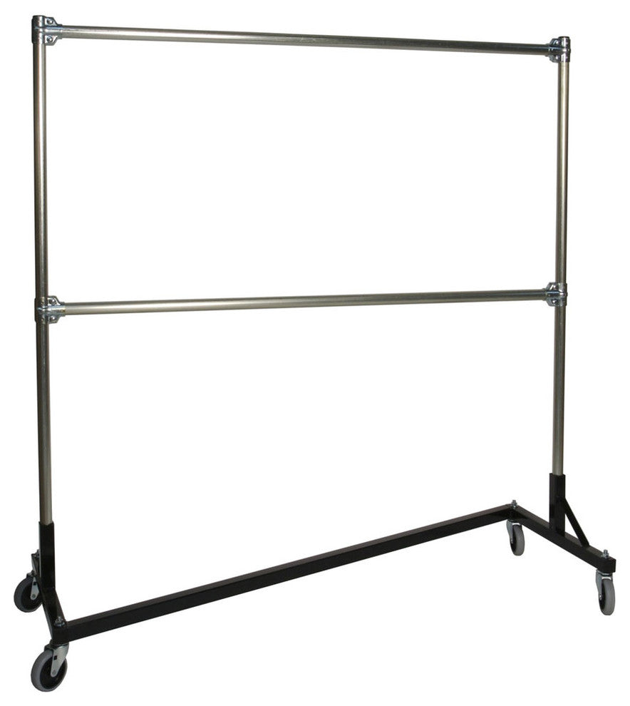 Z-Rack - Heavy Duty 60" Long Base Double Rail w/ 72" Uprights, Blue
