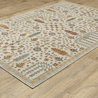 Adeline Ancient Traditions Ivory/Gold Area Rug 7'10" x 10'10"