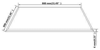 vidaXL Table Top Round Table Top Replacement for Table Tempered Glass Square