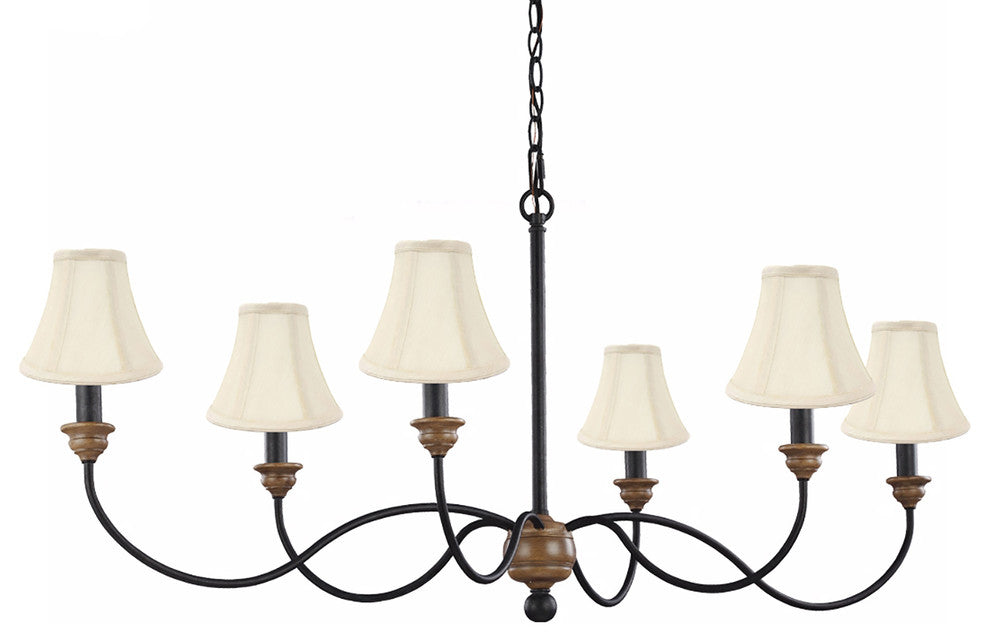 Silk Bell Chandelier Lamp Shade, 3x6x5", Cream, Set of 5