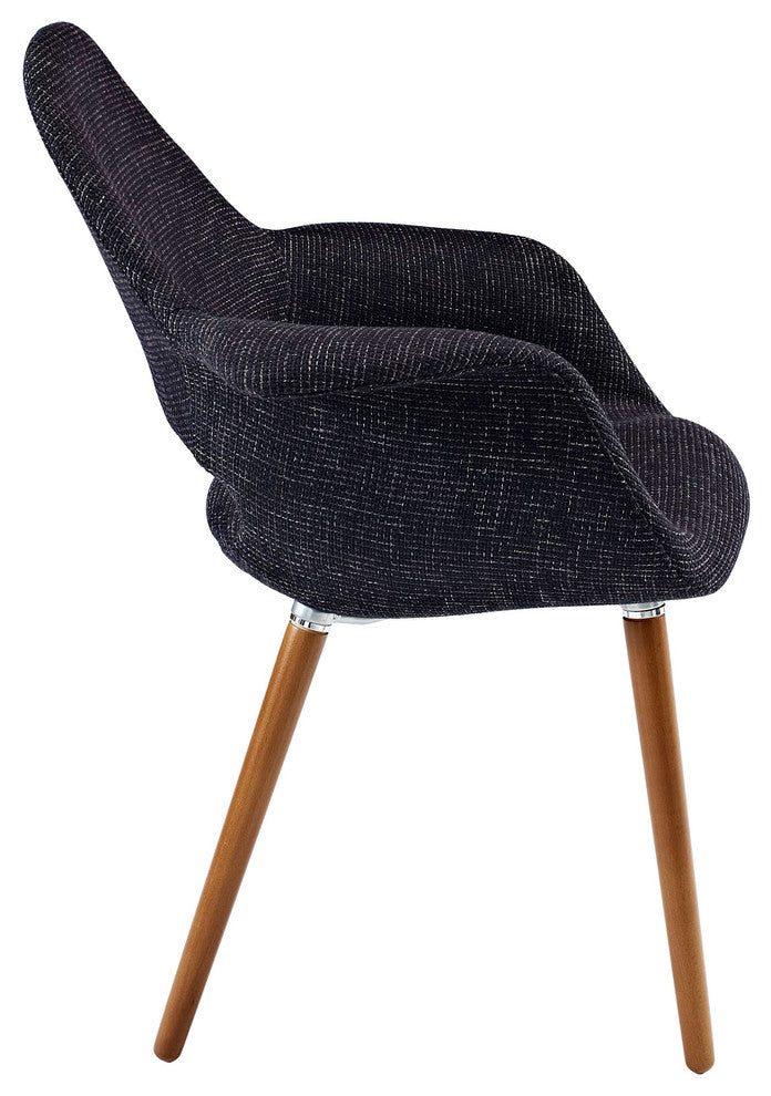 Modern Contemporary Kitchen Dining Armchair Black