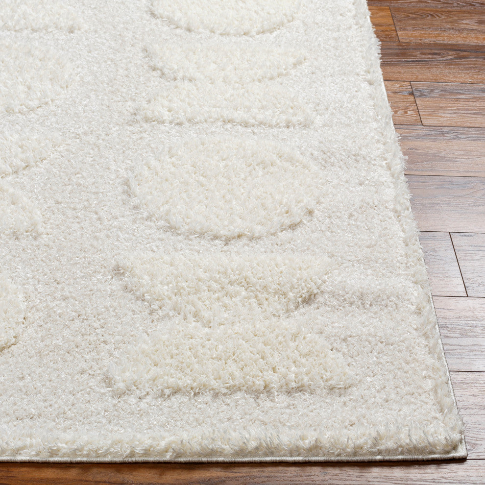 Rodos RDO-2322 Cream Machine Woven 5'3" x 7' Rug
