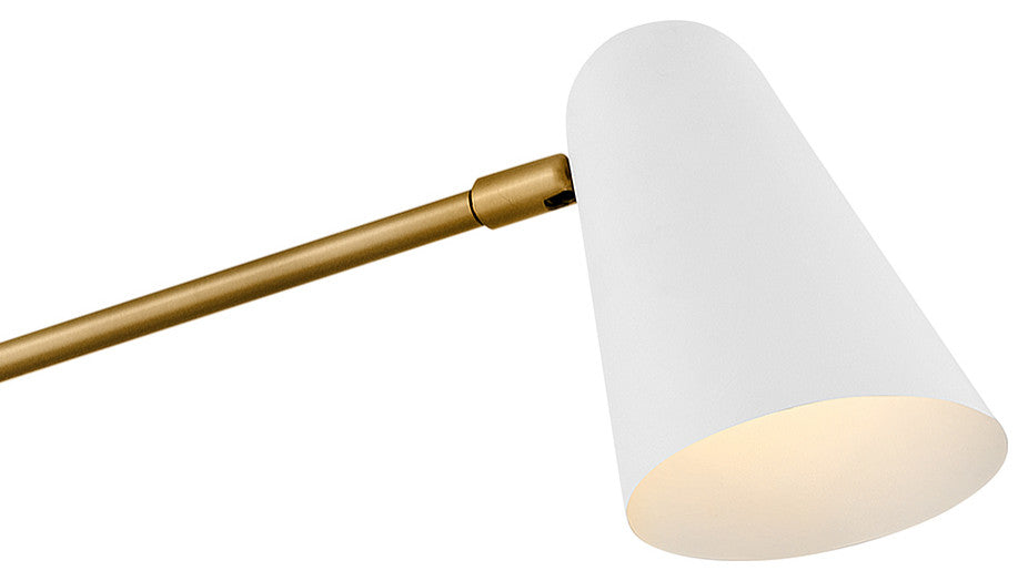 Lark Birdie Large Two Light Sconce, Lacquered Brass
