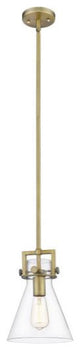 Innovations 411-1S-BB-8CL 1-Light Mini Pendant, Brushed Brass