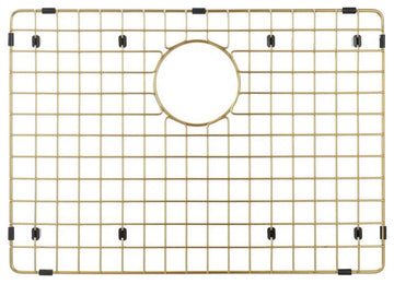 Sink Protector Matte Gold 304 Stainless Steel, Sink Bottom Grid, 19x14