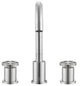 Nova Widespread Bathroom Faucet, Brushed Nickel
