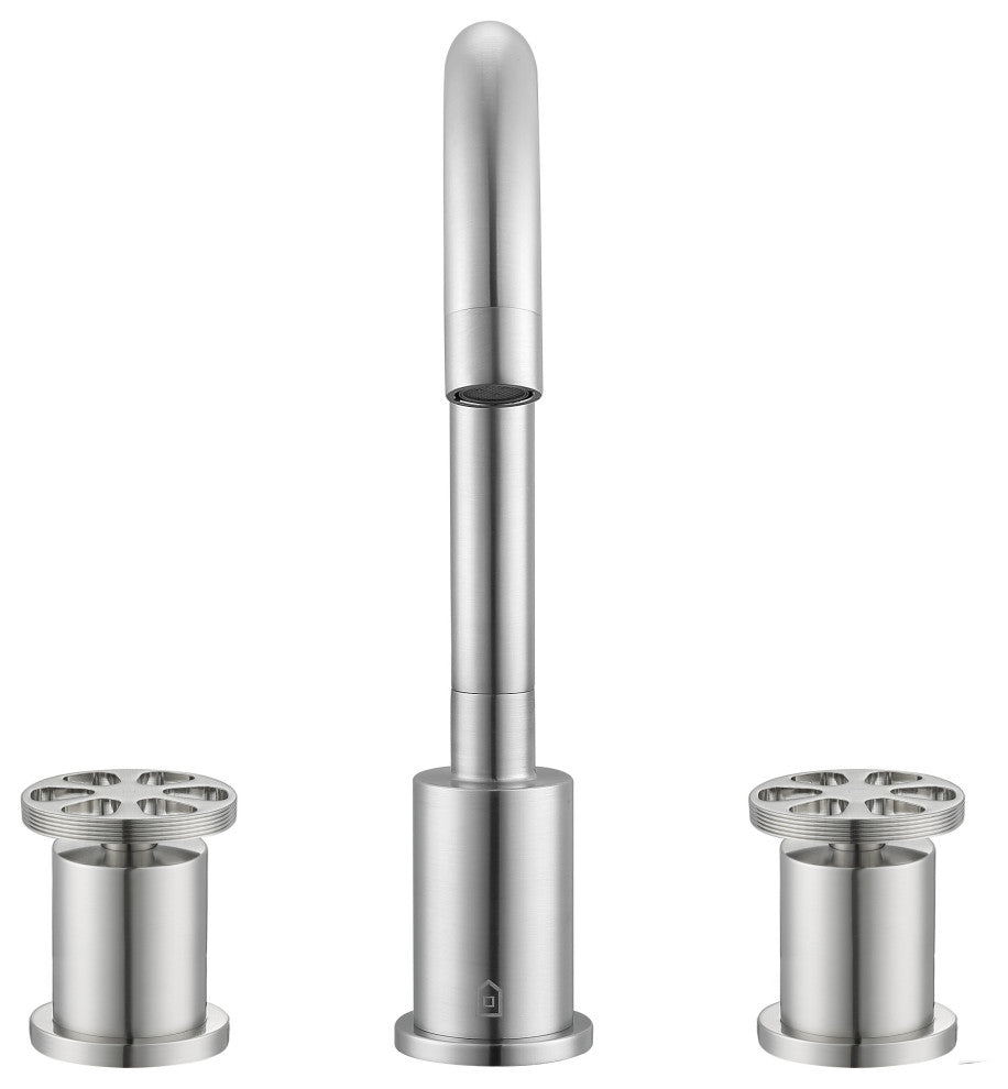 Nova Widespread Bathroom Faucet, Brushed Nickel