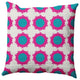 Pan Bubbles Decorative Throw Pillow, Explorer Blue, 20"x20"