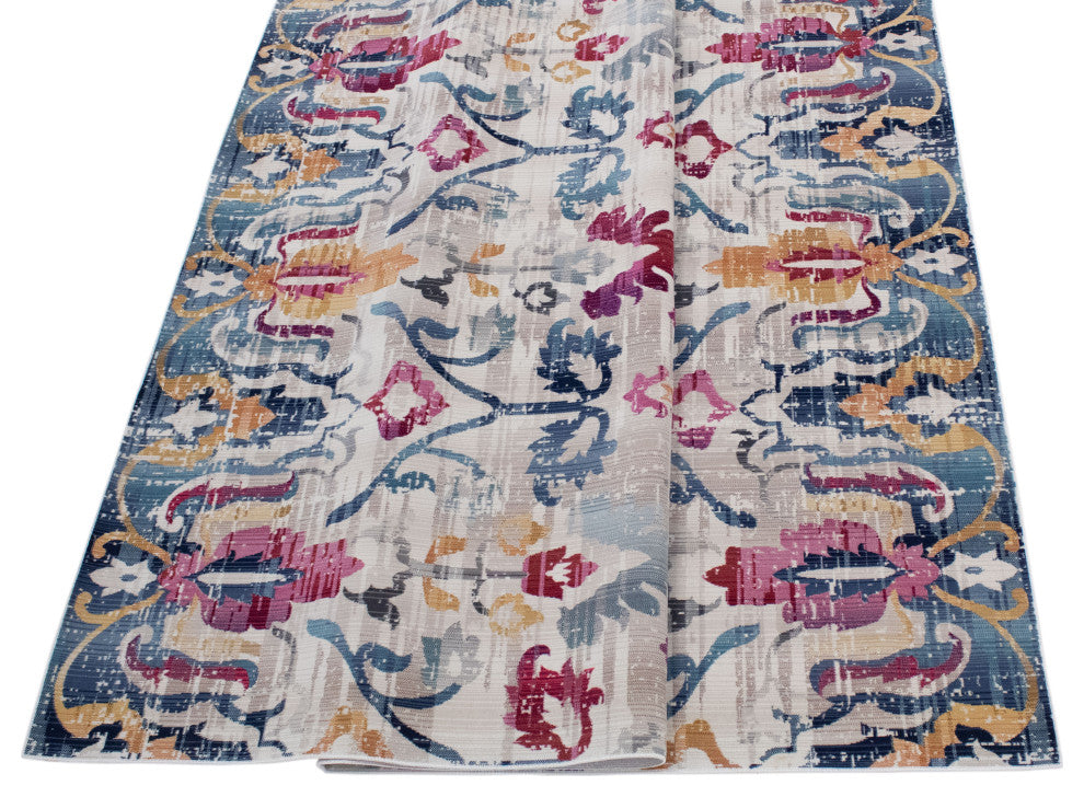 Noori Rug Low-Pile Rolland Ivory/Pink Rug