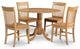 5 Pc Small Kitchen Table Set -Round Table And 4 Dining Chairs