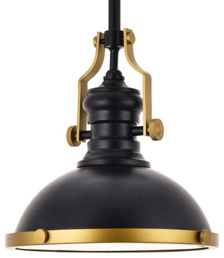 Elegant Lighting LD5001D13 Eamon 13"W Pendant - Matte Black