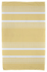 30x60" Dashing Stripe, Stripe Print Beach Towel, Yellow