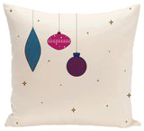 Light Bright, Decorative Holiday Print Pillow, Ivory And Cream, 20"x20"