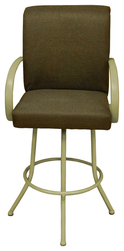 Negev Brown Beige Frame Bar Stool, 30"