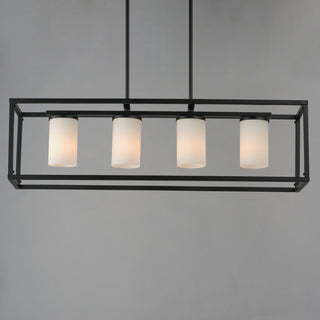 Maxim 10288 Lateral 4 Light 36"W Pillar Candle Linear Pendant - Black