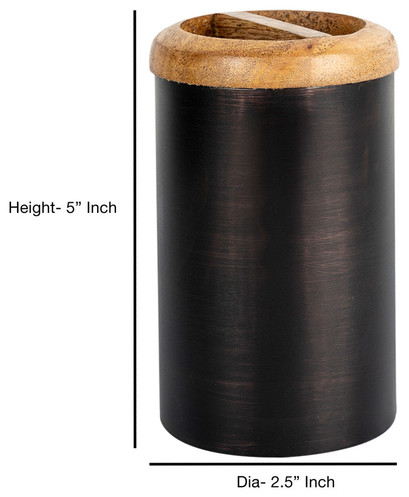 nu steel Salem Orb Toothbrush Holder