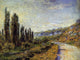 Claude Oscar Monet The Road from Vetheuil, 21"x28" Wall Decal
