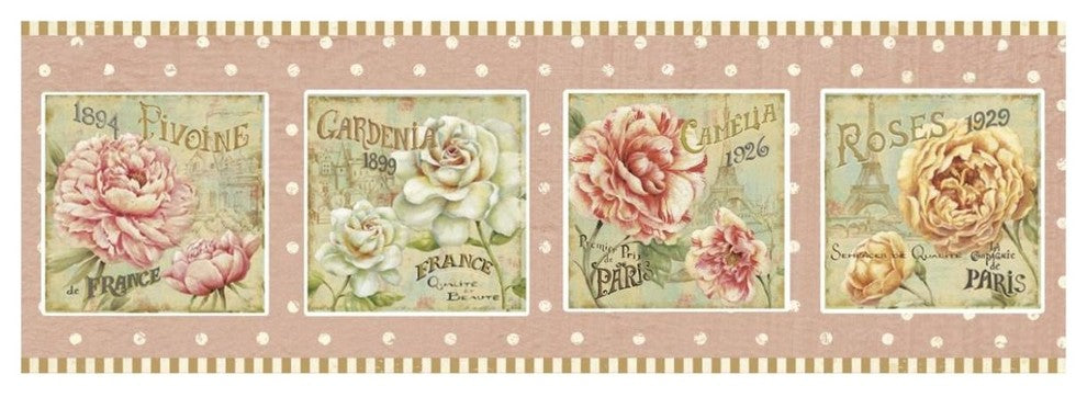 "Concours Floral V" Digital Paper Print by Daphne Brissonnet, 74"x26"