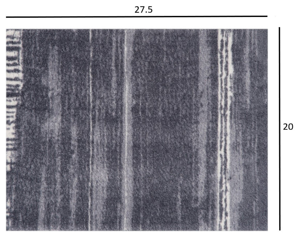 2' x 3' Shades of Gray Brushstokes Washable Floor Mat