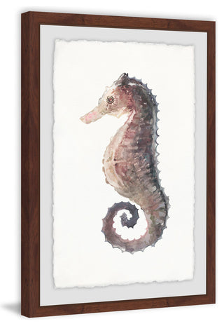 "Stiff Seahorse" Framed Painting Print, 20"x30"