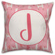 Monogram Lllama Pattern - J 16x16 Spun Poly Pillow