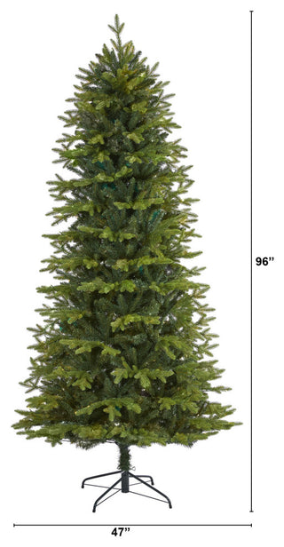 8ft. Belgium Fir Natural-Look Artificial Christmas Tree