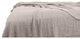 YUE Home Textile Linen Cotton Waffle Blanket, King, SilverGray