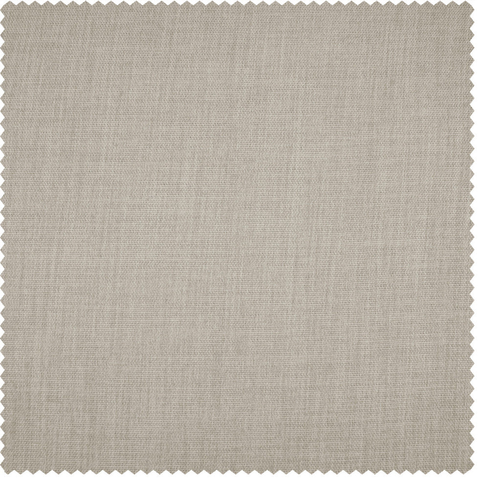 Thatched Tan Faux Linen Blackout Swatch Sample, 4W X 4L