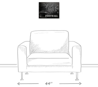Football Plays 14x11 Canvas Wall Art