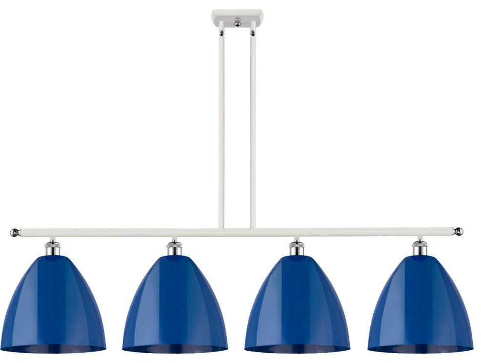 Innovations 516-4I-WPC-MBD-12-BL 4 Light Island Light, White, Polished Chrome