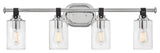 Hinkley Lighting 52884 Halstead 4 Light 32"W Bathroom Vanity - Chrome