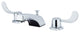 Kingston Brass Widespread Bathroom Faucet With Retail Pop-Up, Polished Chrome