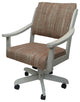 Swivel Wood Dining Caster Chair with Wheels - Casa, Watusi Madder -  Et